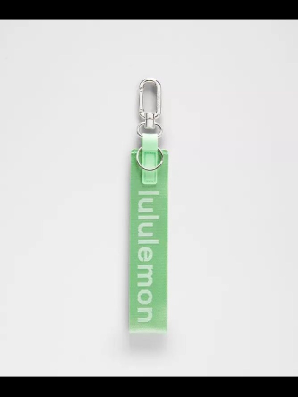 Lululemon Never Lost Keychain NWT Citra Lime/White